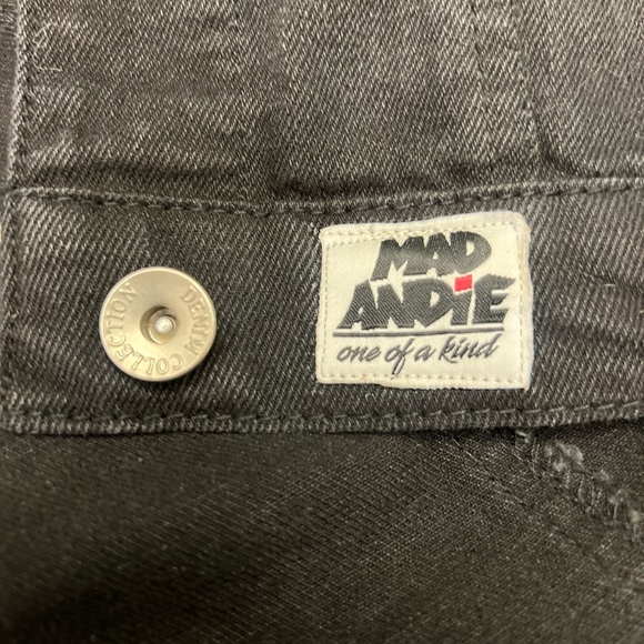 San Francisco 49ers One-of-a-Kind NWT Ci Sono Distressed Black Denim Jacket - M - Picture 4 of 5